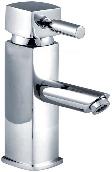 Larger image of Crown Series C Basin Tap With Push Button Waste (Chrome).