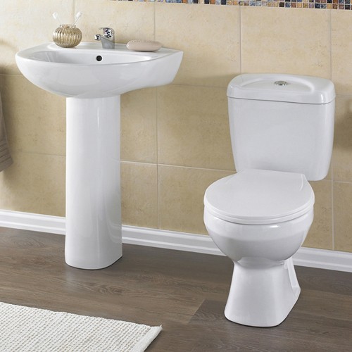 Larger image of Crown Ceramics Melbourne 4 Piece Bathroom Suite.