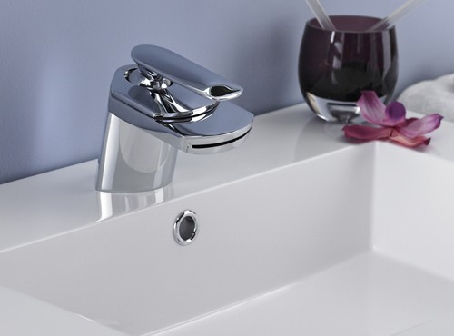 Example image of Crown Series U Waterfall Basin Mixer Tap (Chrome).