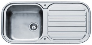 Larger image of Pyramis Galaxy Kitchen Sink & Waste. 960x480mm (200mm Deep Bowl).