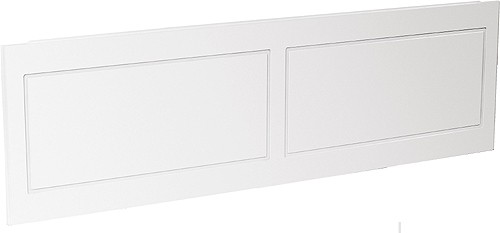 Larger image of daVinci 1700mm modern bath side panel in white.