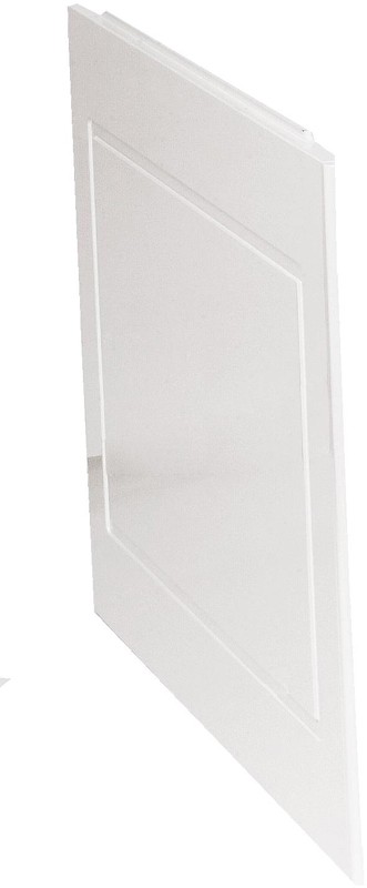Larger image of daVinci 700mm modern bath end panel in white.