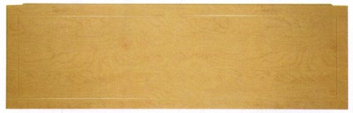 Larger image of daVinci 1800mm modern bath side panel in birch finish.