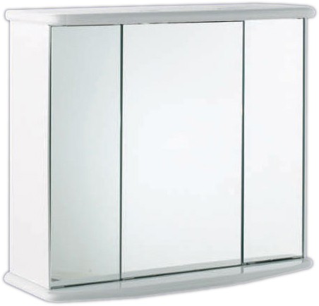 Example image of Cabinets Gallassia 3 door wall cabinet. Lights + shaver socket. 775x730x250mm.