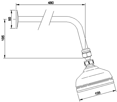 Technical image of Galway Twin thermostatic shower valve with BIR kit (Chrome)