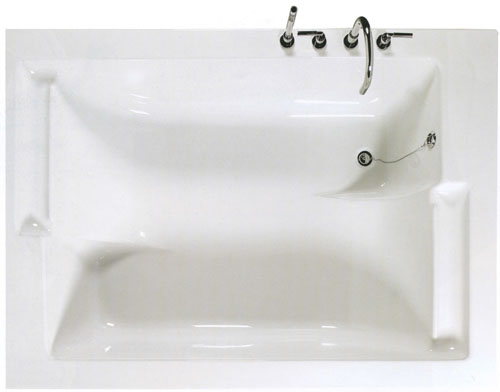 Larger image of Shires 1950 x 1350mm Maharaja acrylic double bath with 4 tap holes.