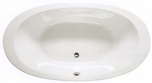 Larger image of Shires 1800 x 960mm Gomera acrylic oval bath with no tap holes.