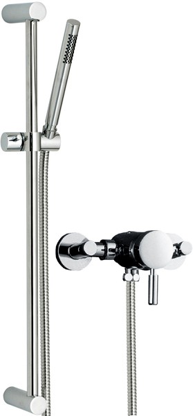 Larger image of Hudson Reed Tec Manual Shower Valve & Slide Rail Kit