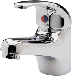 Example image of daVinci White bathroom furniture suite with tap and waste.  Left Handed.