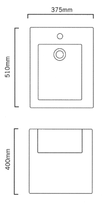 Technical image of Frozen 4 Piece Back To Wall Bathroom Suite.