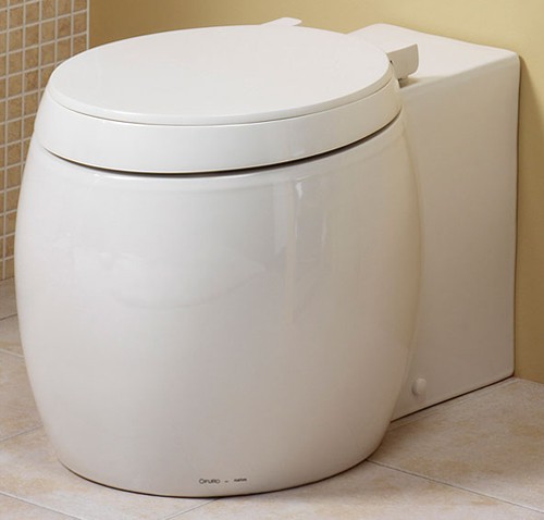 Larger image of Ofuro Back to wall WC set with toilet pan and seat.