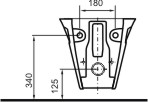 Technical image of Venezia Wall Hung Bidet.