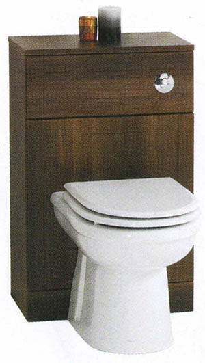 Larger image of daVinci Monte Carlo complete back to wall toilet set in wenge.