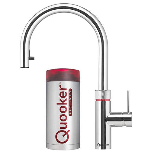 Larger image of Quooker Flex 3 In 1 Boiling Water Kitchen Tap. PRO3 (Polished Chrome).