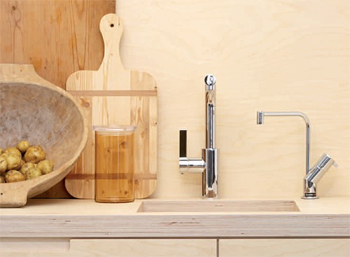 Example image of Quooker Modern Boiling Water Kitchen Tap.  PRO7-VAQ (Brushed Chrome).