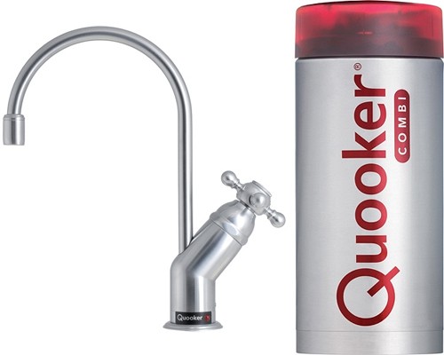 Larger image of Quooker Classic Hot & Boiling Water Tap.  COMBI 2.2 (Brushed Chrome).