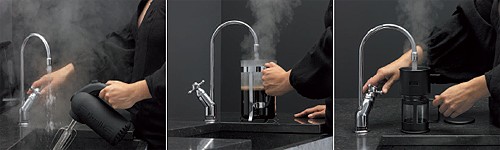 Example image of Quooker Classic Hot & Boiling Water Tap.  COMBI 2.2 (Brushed Chrome).