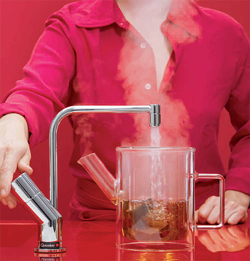 Example image of Quooker Basic Boiling Water Kitchen Tap. PRO11-VAQ (Stainless Steel).