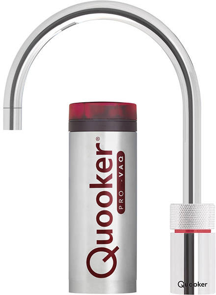 Larger image of Quooker Nordic Round Boiling Water Kitchen Tap. COMBI (Polished Chrome).