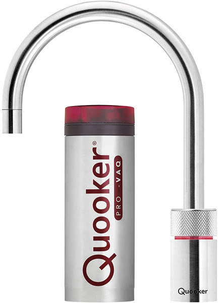 Larger image of Quooker Nordic Round Boiling Water Kitchen Tap. PRO3 (Brushed Chrome).