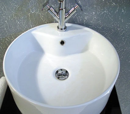 Example image of Reflections Nice washstand with round ceramic basin.