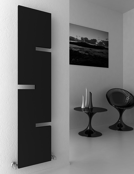 Larger image of Reina Radiators Fiore Designer Radiator (Anthracite). 400x1800mm.