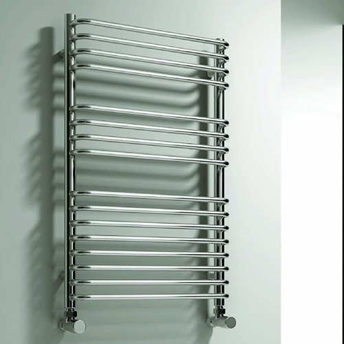 Larger image of Reina Radiators Isaro Towel Radiator (Chrome). 300x800mm.