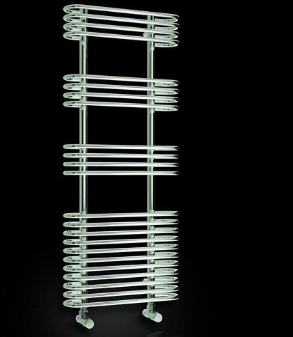 Larger image of Reina Radiators Mirus Towel Radiator (Chrome). 500x900mm.