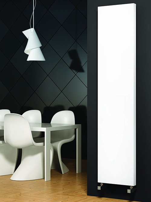 Larger image of Reina Radiators Nero Vertical Radiator (White). 300x1800mm.