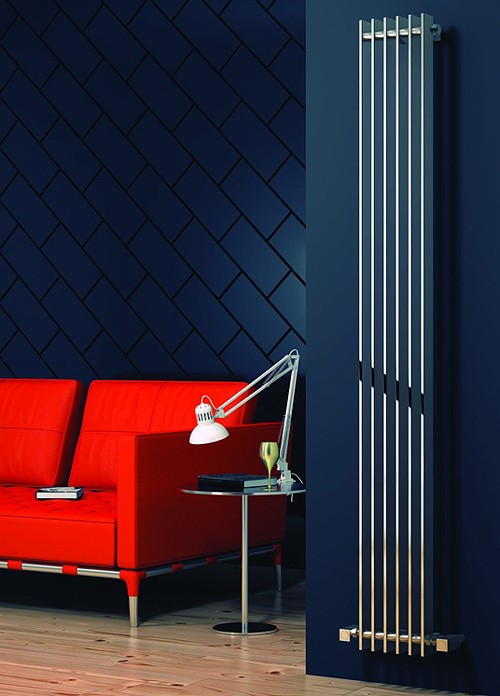 Larger image of Reina Radiators Veneso Vertical Radiator (Chrome). 240x1800mm.