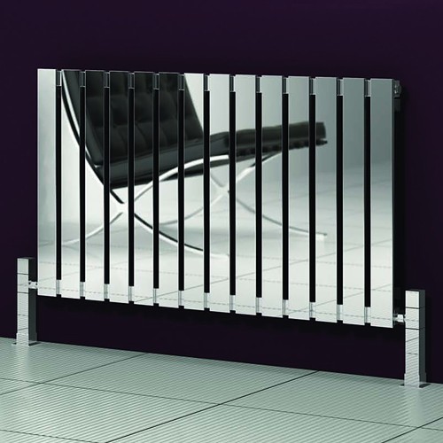 Larger image of Reina Radiators Calix Radiator (Polished Stainless Steel). 1035x600mm.