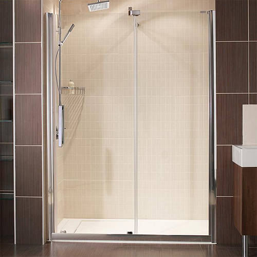 Larger image of Roman Desire Luxury Sliding Shower Door (1400mm, Left Handed).