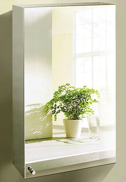 Larger image of Roma Cabinets Mirror Bathroom Cabinet. 400x670x120mm.