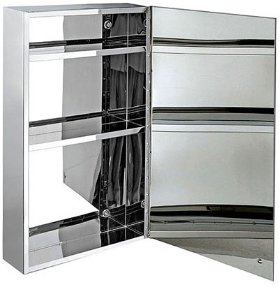 Example image of Roma Cabinets Mirror Bathroom Cabinet. 400x670x120mm.