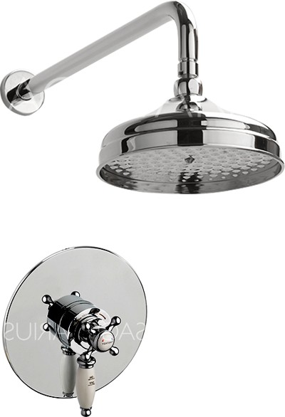 Larger image of Sagittarius Butler Shower Valve With Arm & 200mm Head (Chrome).