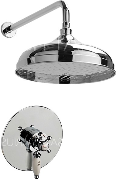 Larger image of Sagittarius Butler Shower Valve With Arm & 300mm Head (Chrome).