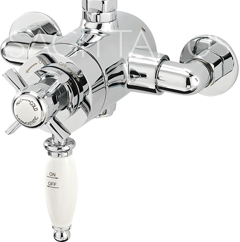 Example image of Sagittarius Churchmans Exposed Shower Valve With Slide Rail Kit (Chrome).