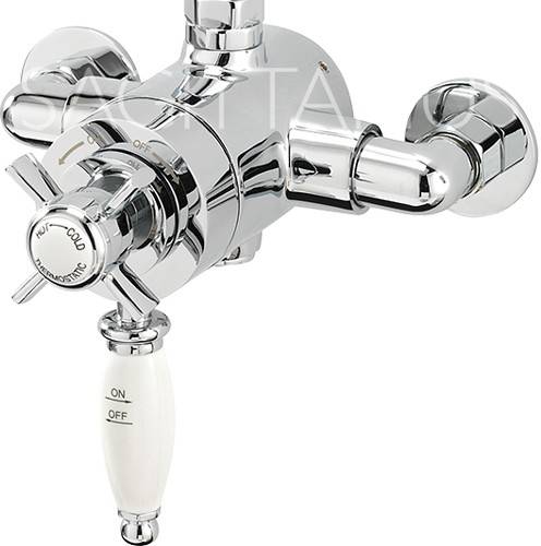 Example image of Sagittarius Churchmans Exposed Shower Valve With Rigid Riser Kit (Chrome).