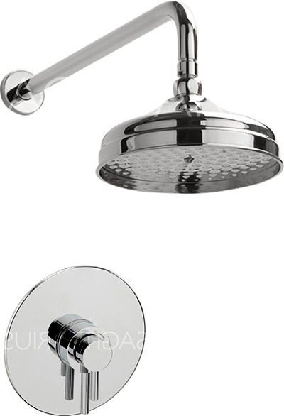 Larger image of Sagittarius Ergo Shower Valve With Arm & 200mm Head (Chrome).