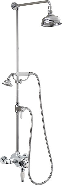 Larger image of Sagittarius Fantasy Exposed Shower Valve With Rigid Riser Kit & Diverter.