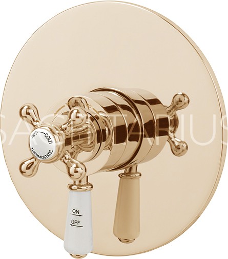 Example image of Sagittarius Kensington Shower Valve With Arm & 130mm Head (Gold).