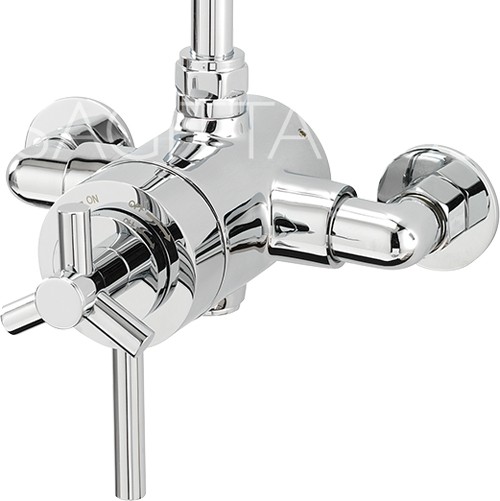 Larger image of Sagittarius Zone Exposed Thermostatic Shower Valve (Chrome).