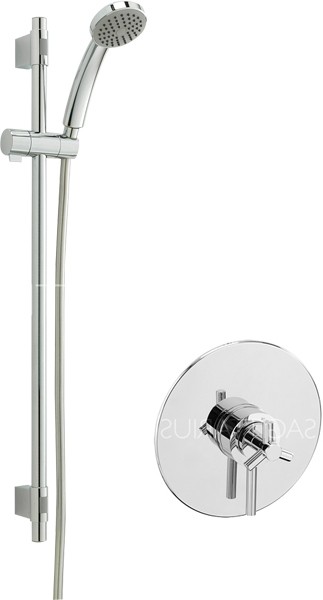 Larger image of Sagittarius Zone Concealed Shower Valve With Slide Rail Kit (Chrome).