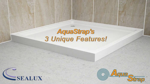 Example image of AquaStrap Shower Tray & Bath Sealing Strip (2.5 Meter Roll).