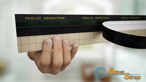 Example image of AquaStrap Shower Tray & Bath Sealing Strip (2.5 Meter Roll).