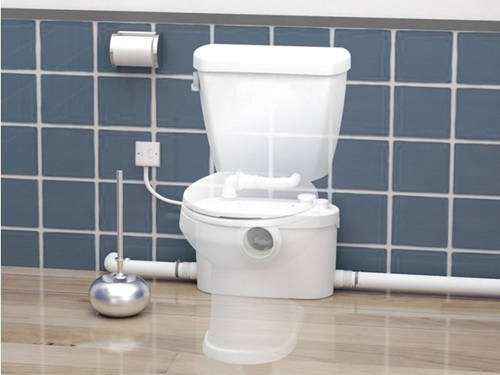 Example image of Saniflo Sanipro UP Macerator For A En-Suite (WC, Basin & Shower).
