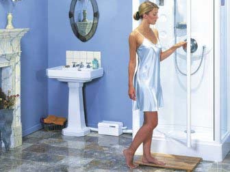 Example image of Saniflo Sanishower macerator for shower and basin.