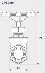 Technical image of Saniflo 50mm Isolation Valve For Use With The Sanicubic Range.