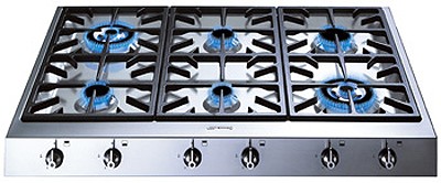 Larger image of Smeg Gas Hobs Classic 6 Burner Gas Hob. 900mm.