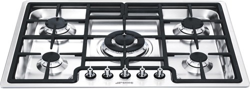 Larger image of Smeg Gas Hobs Classic 5 Burner Gas Hob. 70cm (Stainless Steel).